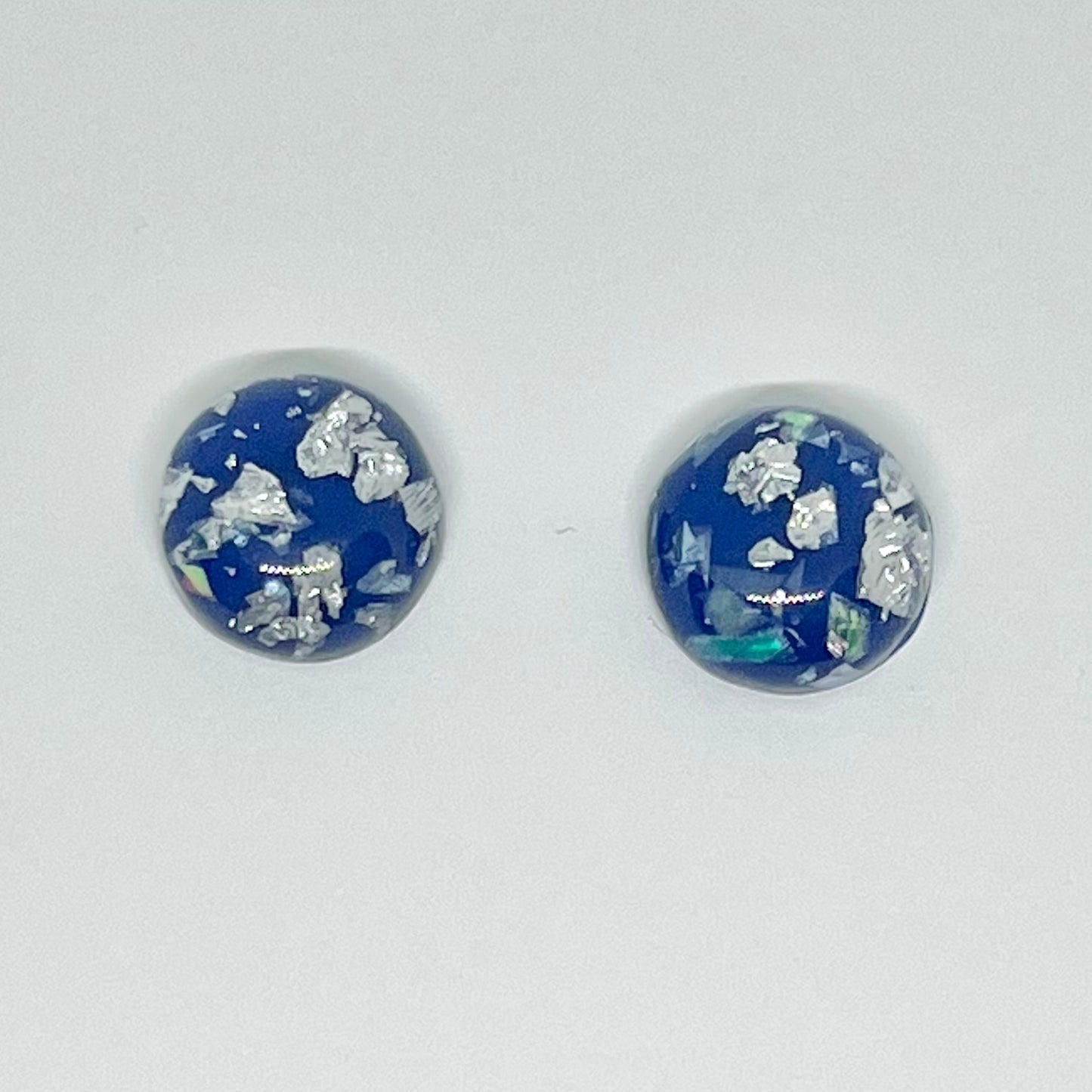 Dark Blue with silver flecks Earring | Amilya's Boutique