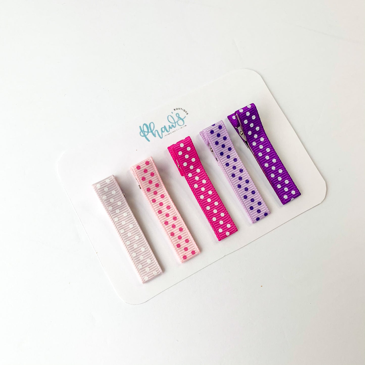 Polka Dot Set of 5 | Alligator Clips