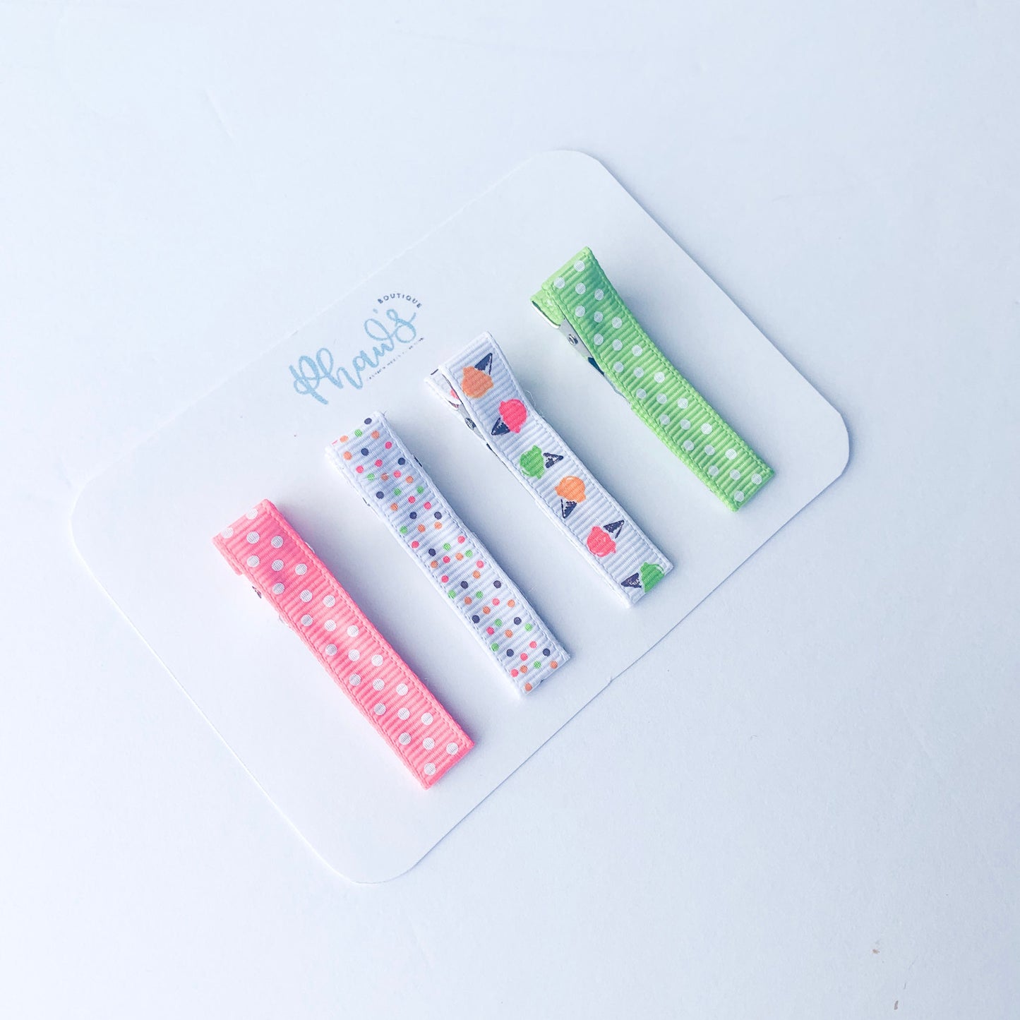 Ice Cream Set of 4 | Alligator Clips