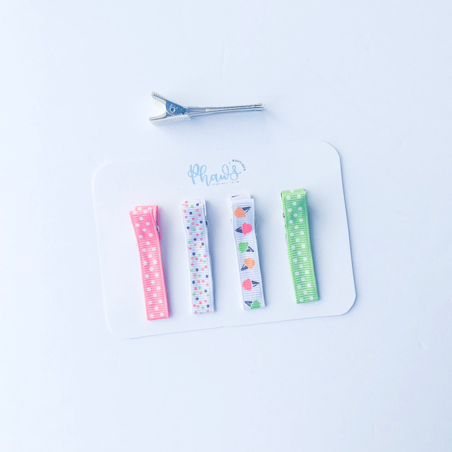 Ice Cream Set of 4 | Alligator Clips