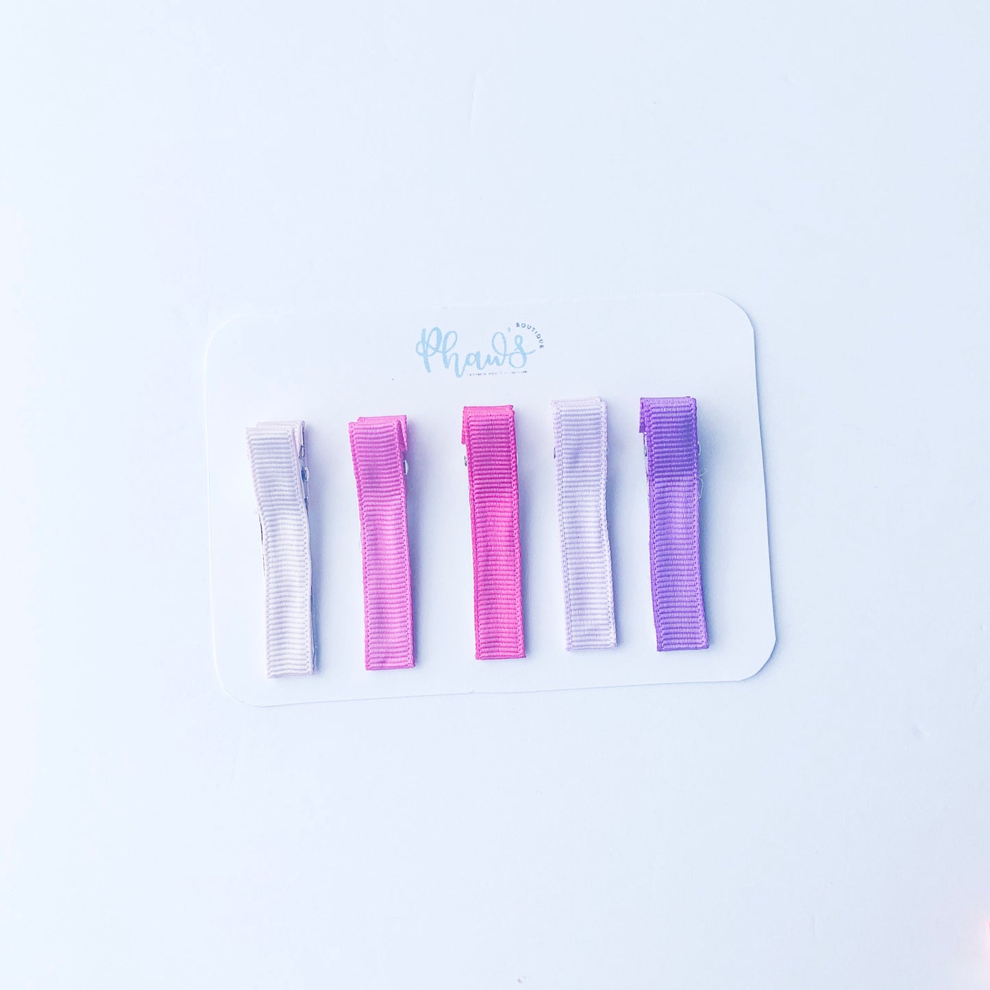 Solid Set of 5 | Alligator Clips