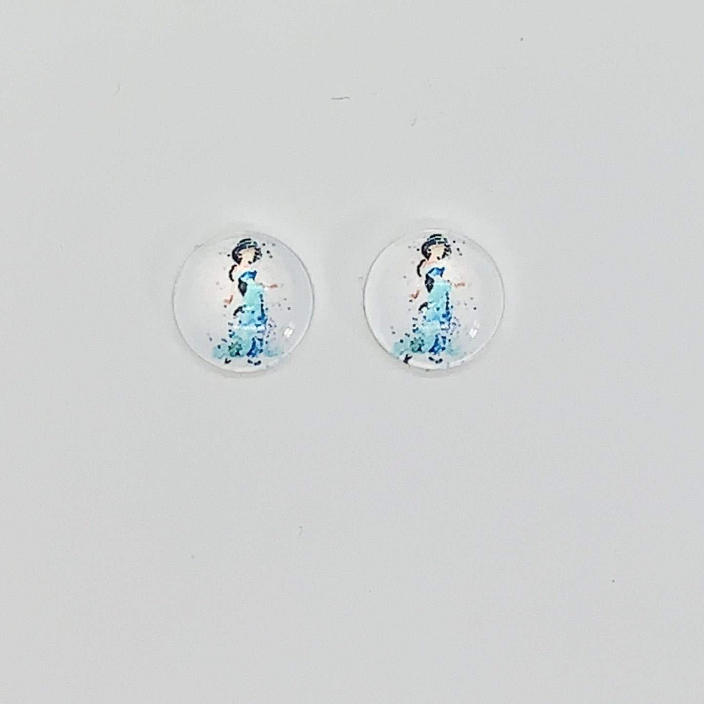 Watercolour Disney Princess Character Earrings | Amilya's Boutique