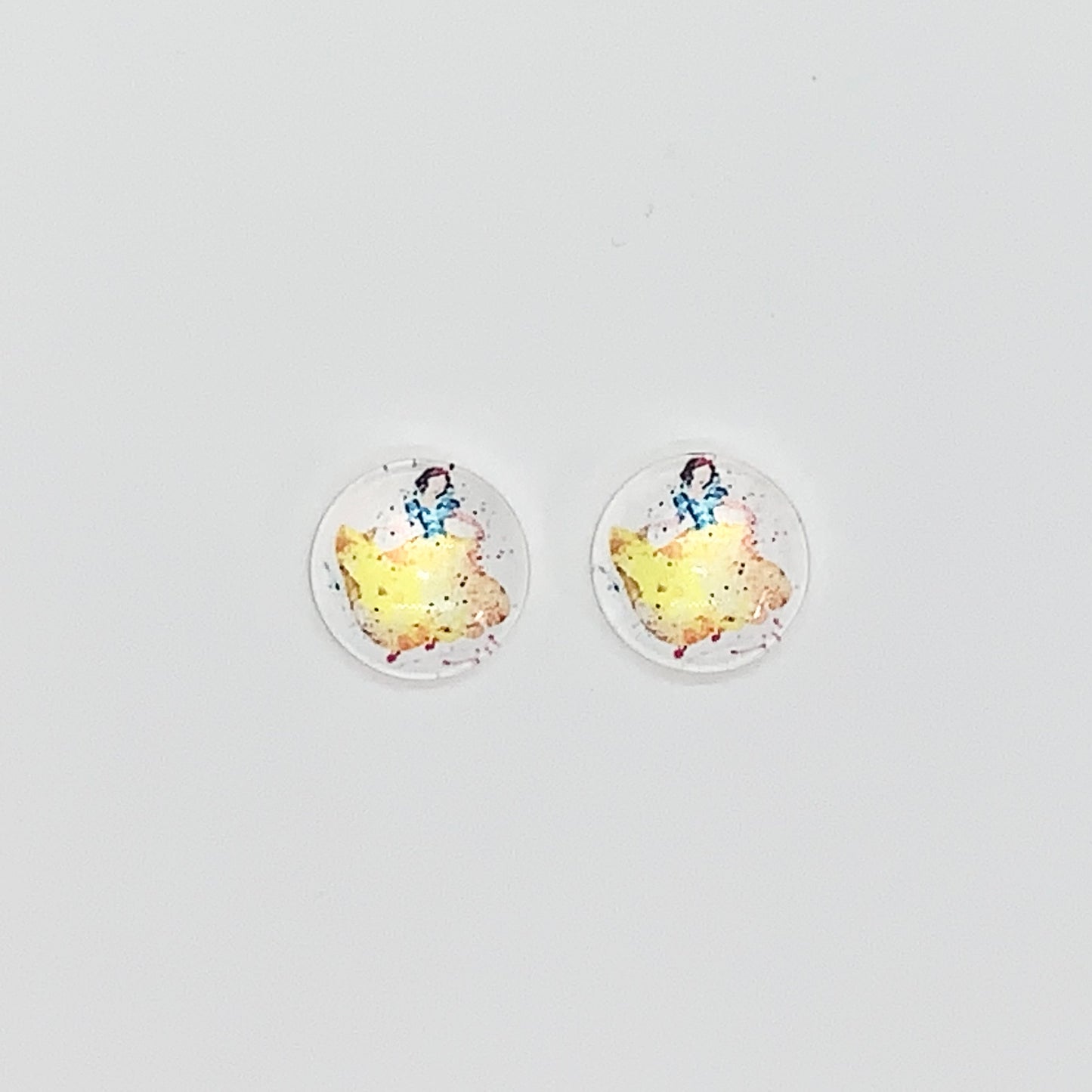 Watercolour Disney Princess Character Earrings | Amilya's Boutique